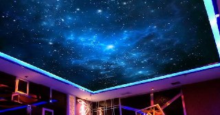Натяжной потолок звездное небо Новосибирск, цена от 5164 руб.